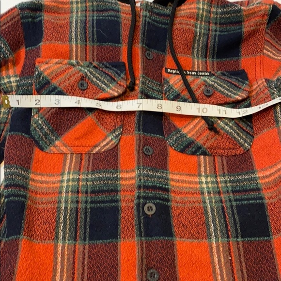 Replay and Sons Boys Jeans Hooded Plaid Jacket - Picture 7 of 7